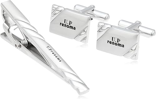 Amazon ユーピーレノマ U P Renoma タイバー カフス セット Rs5015 カフス 通販