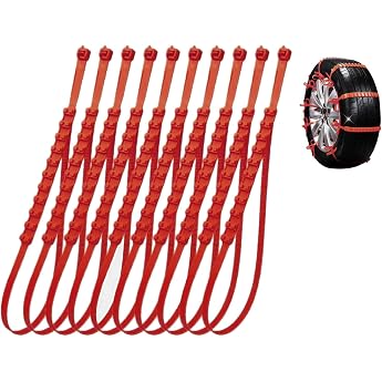 Schneeketten Wiederverwendbar 10 St ck Anti Rutsch Reifenkette Notfall Anti Schneeketten Universal f r Verschiedene raue Stra enbedingungen wie Schnee Schlamm Klettern und Eis 90cm Style 3