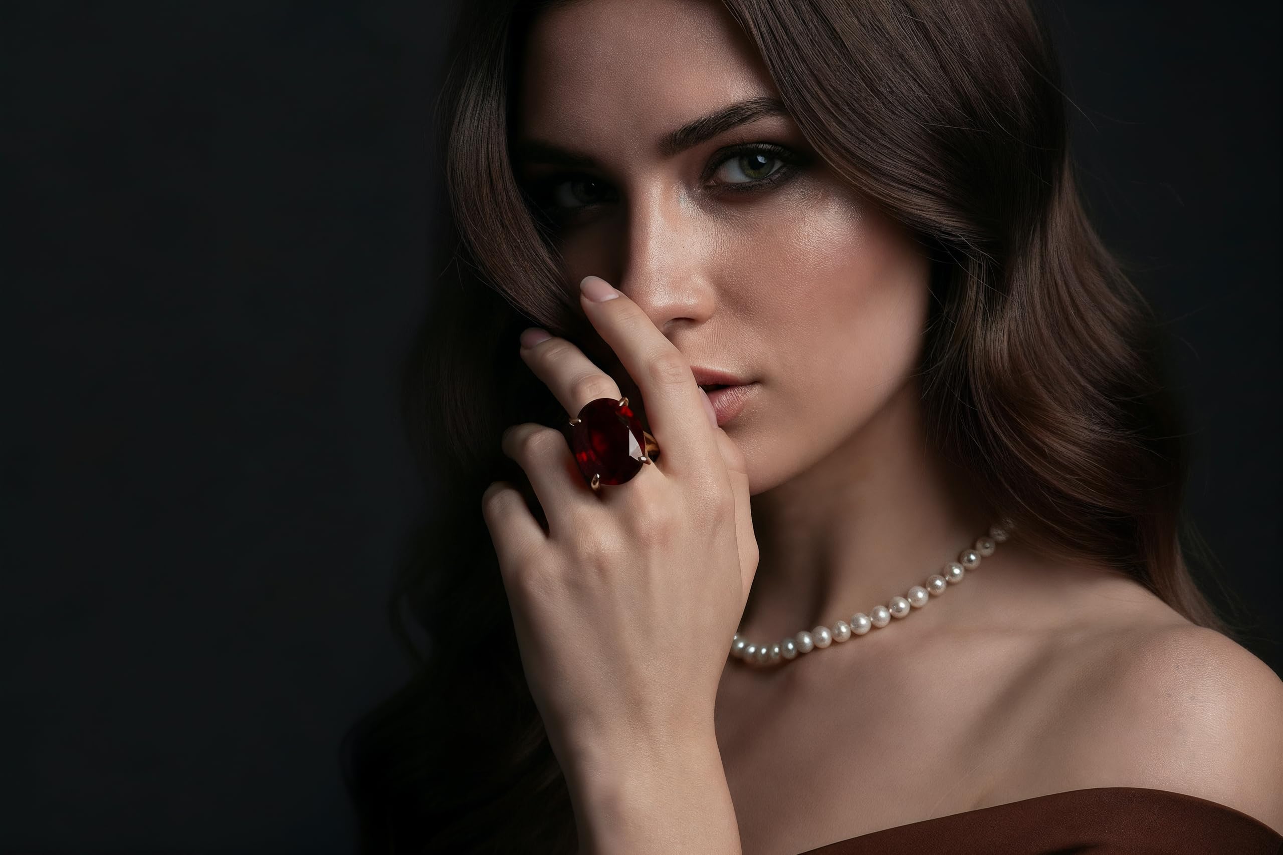 Dazzling Oval Granat Schmuck Ring - Artisan 14k Gold Große Ringe für Frauen - Hochzeit, Mode, Geschenk, Böhmischen Natürlichen Edelstein Ringe - Birthstone Ringe für Sie