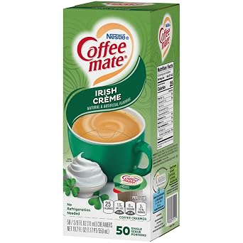 Coffee-Mate Irish Creme Liquid Creamer 50 Single Serve 3/8 FL OZ