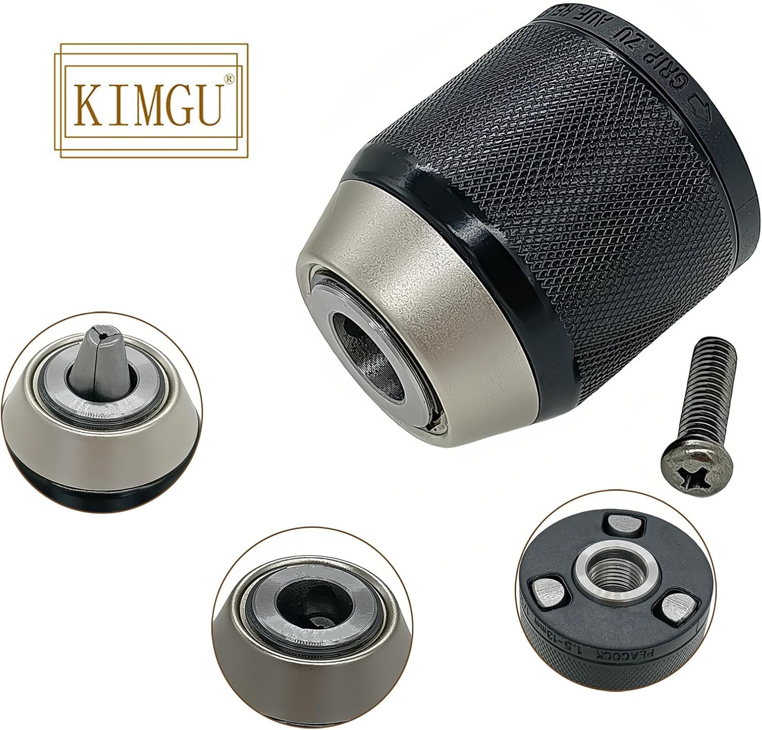 N242399 766015-4 763252-1 763248-2 Chuck Keyless 2-13mm 1/2-20UNF Replacement for DeWALT BOSCH MAKITA HITACHI Ryobi BIT