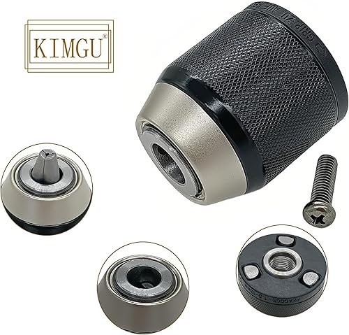 Miniatura 4 de KIMGU Chuck de repuesto sin llave de 0.079-0.512 in 12-20UNF para DeWALT N242399 Bosch MAKITA 766015-4 763252-1 763248-2 XPH07Z XPH14Z XFD07Z LXFD03