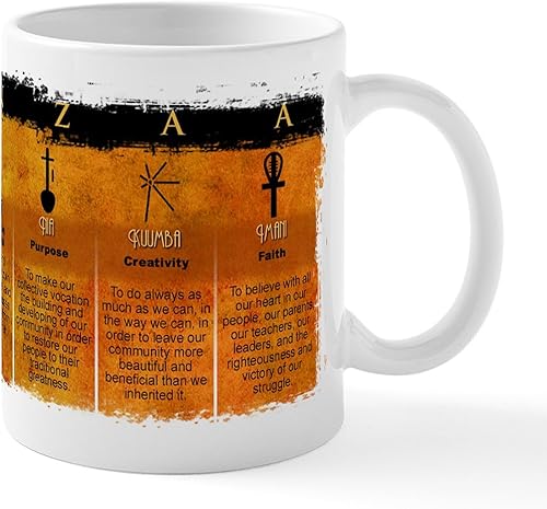 Vista 136 de CafePress Kwanzaa Principles - Taza de café de cerámica, taza de té, 11 onzas