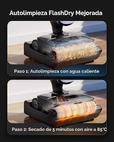 Miniatura 5 de Tineco Floor One S9 Artist Pro Aspiradora en seco y húmedo, succión de 22 kPa, unidad suave de 360, diseño antienredos, secado rápido de 185 F,