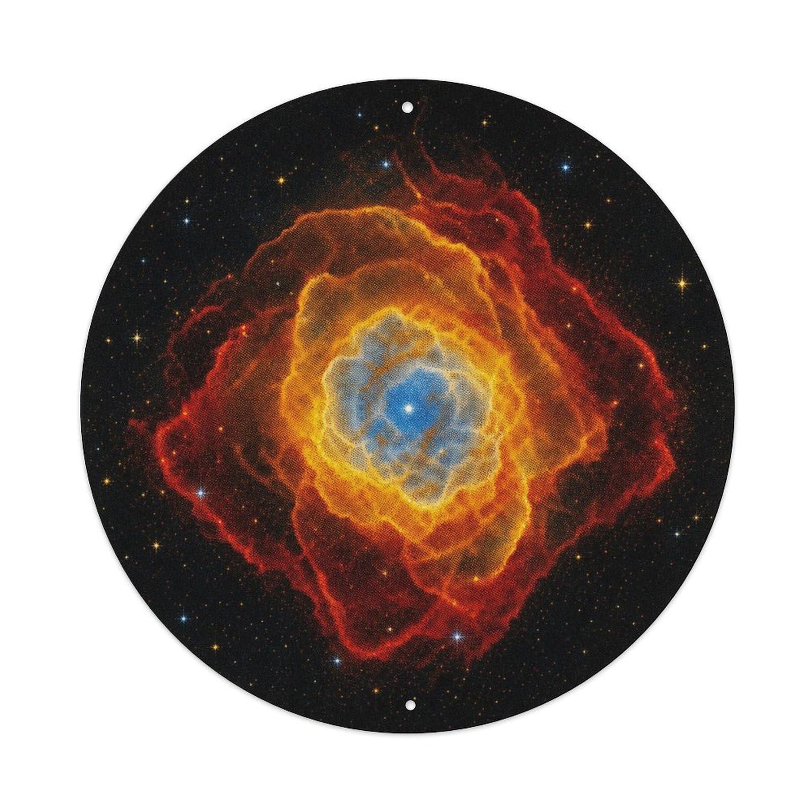 Okngb Style Cosmic Ngc 2440 Planetary Nebula Astronomy Chart Orbit Metal Tin Sign Plaque Wall Decor For Cafe, Man Cave, Club Bar, Office, Home Garden Round Metal Poster 8X8inch