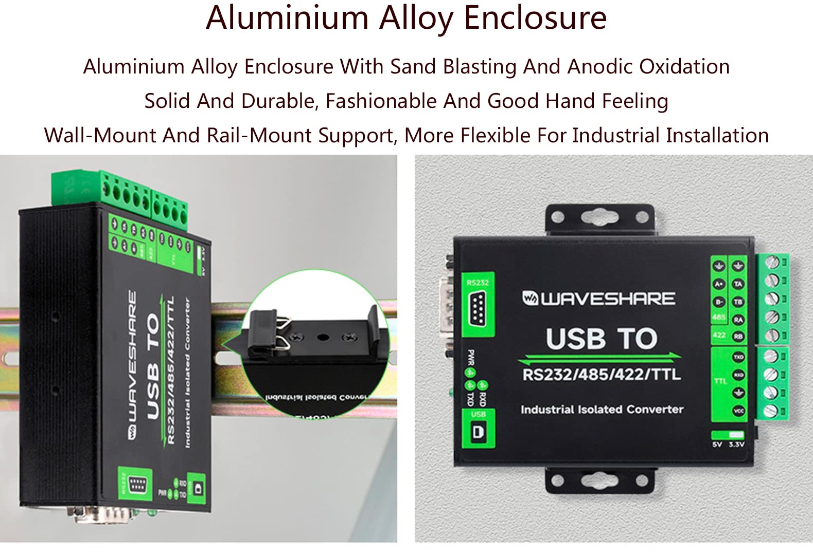 Convertitore seriale da USB di tipo C a RS485 a 8 canali, chip CH348 on