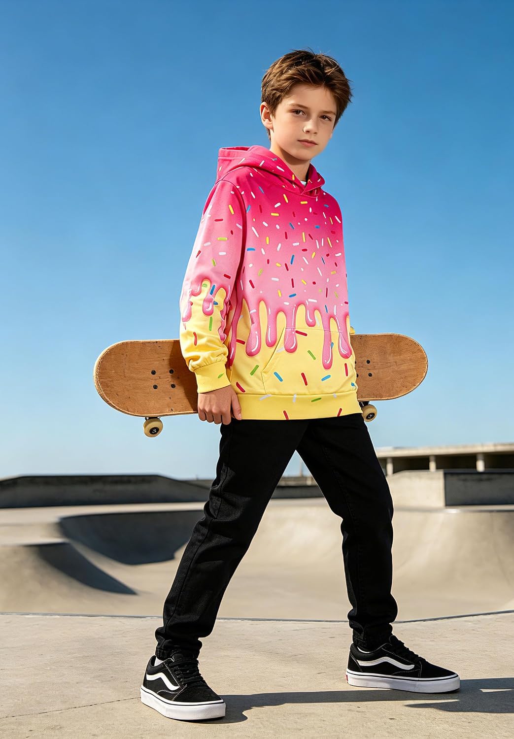 UNICOMIDEA Boys Hoodies Sweatshirts Size 6-16 Years Pullover image 3
