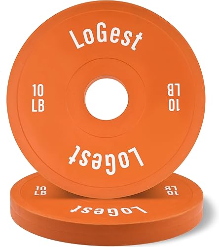 Miniatura 6 de Logest Pair Olympic Plates - Barbell Weights Set of 2 Weight Plates for Olympic Bars Perfect for Strength Training Plates Exercise Balance Increase