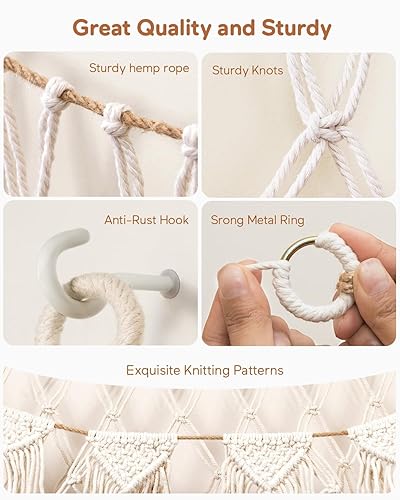 Miniatura 6 de Hamaca de red para animales de peluche con luces  Almacenamiento grande para colgar en la pared para peluches y osos de peluche, organizador de