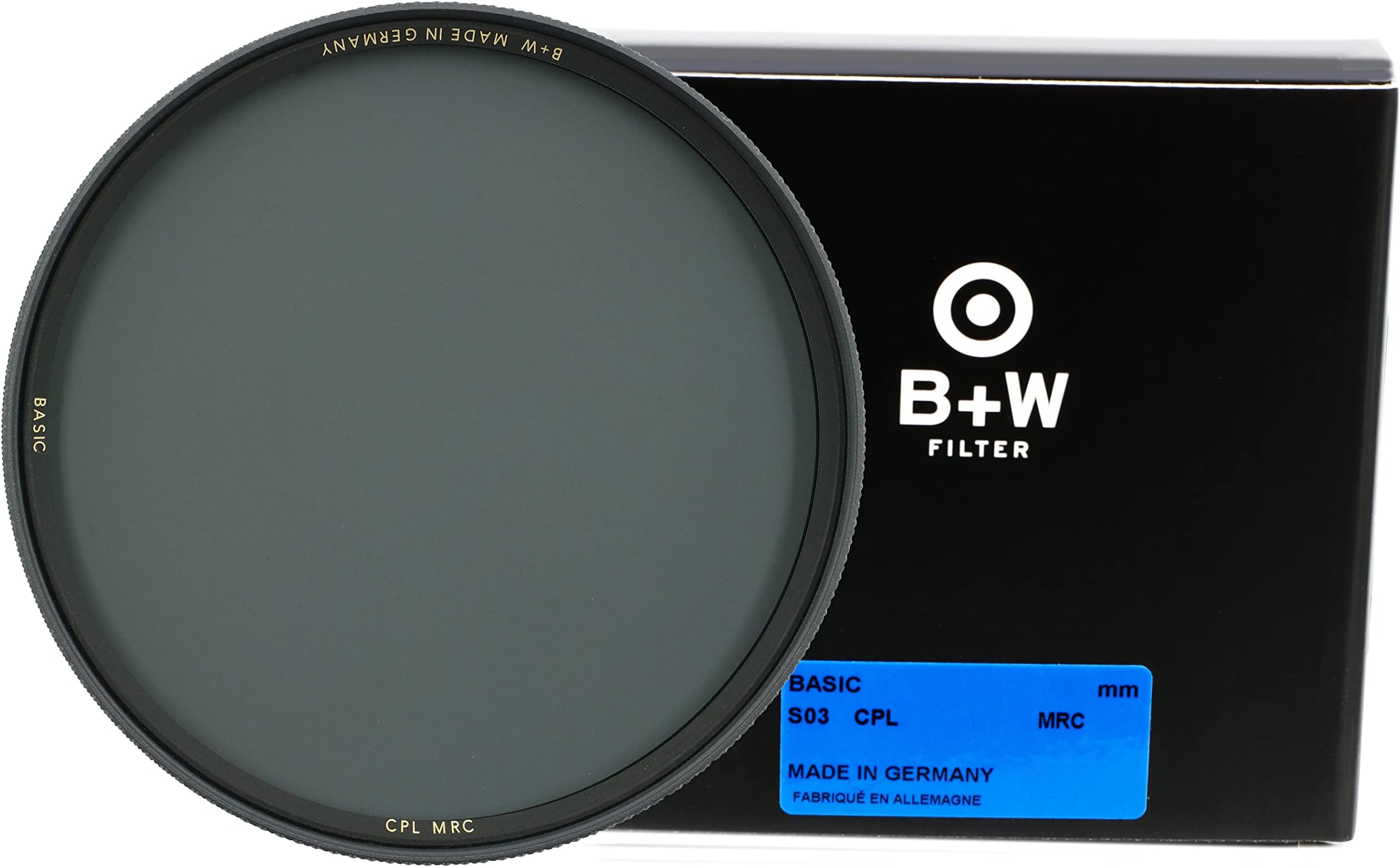 B+W 77mm Basic Circular Polarizer MRC Glass Filter