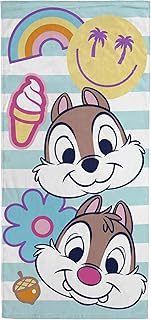 Disney Chip & Dale Bath Pool Beach Towel - Kids Super Soft & Absorbent 100% Cotton Towel, Measures 28 x 58