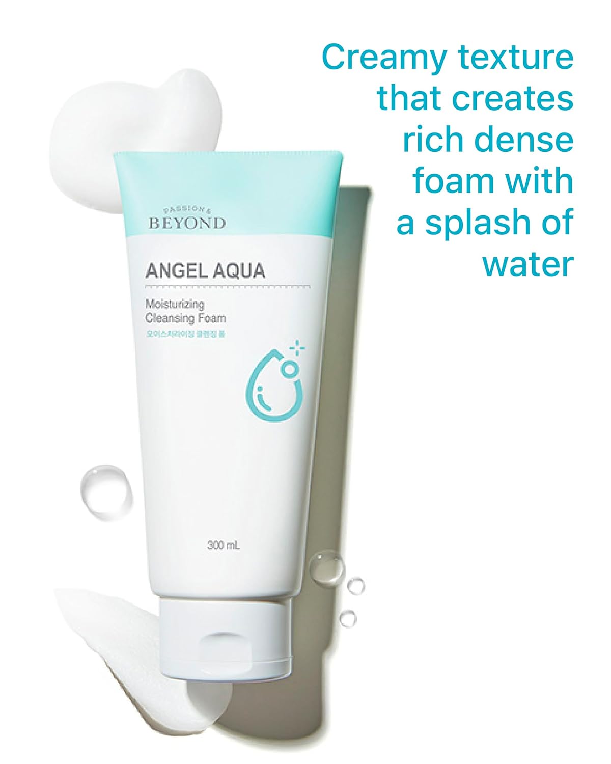 BEYOND Angel Aqua (Cleansing Foam, 10.1fl oz) - Vegan Formula Korean Skin Care. Gentle Hydrating Face Wash, Coconut, Hyaluronic Acid - Image 5