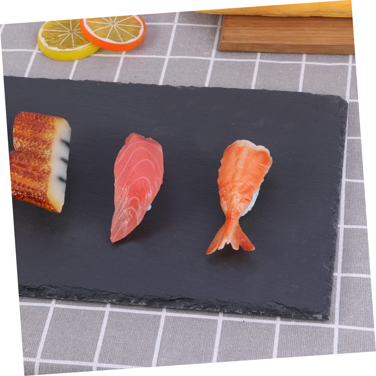 TOPBATHY Natürliche Rechteckige Steinplatte 40x20cm für Pizza und Kuchen