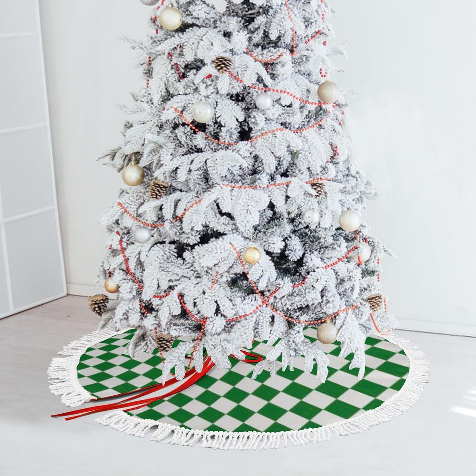 Jupe d'arbre de Noël pour cacher le pied du sapin avec style