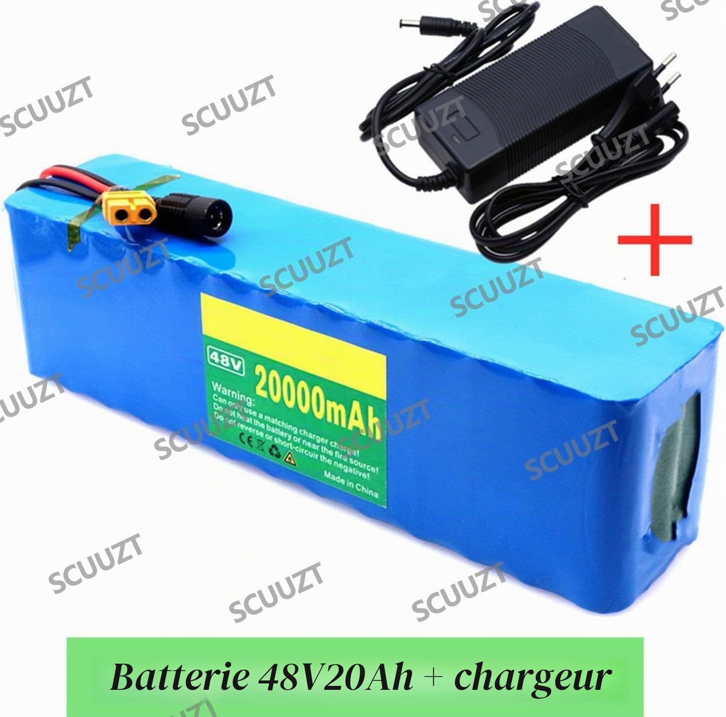 48V 20AH Ebike Batterie, 48V 20000MAH Electric Bike Battery 10S3P Ebike with Charger Battery Scooter Battery Haute Puissance for 200W 350W 500W 750W 1000W Motors