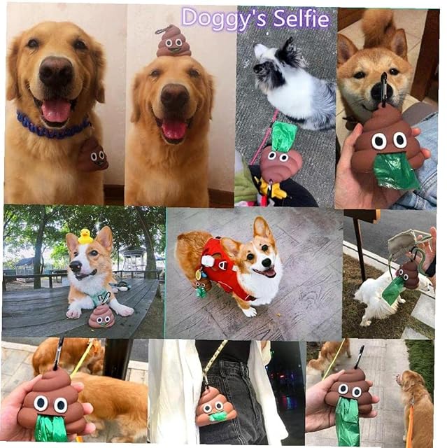 Foto 4 de 8 de Stakee Perro Poop En Forma De Bolsa Bolsa De Residuos Dispensador De Almacenamiento Llavero Popular Poop Tool…