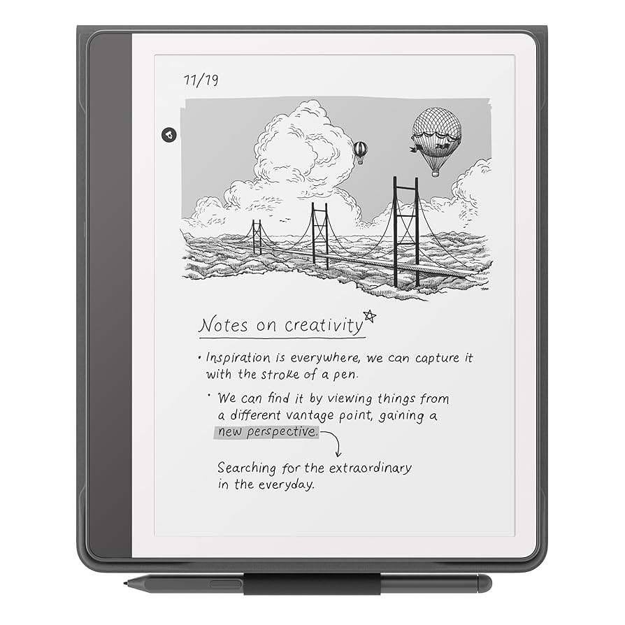 Amazon.com: Amazon Kindle Scribe Leather Folio Cover with