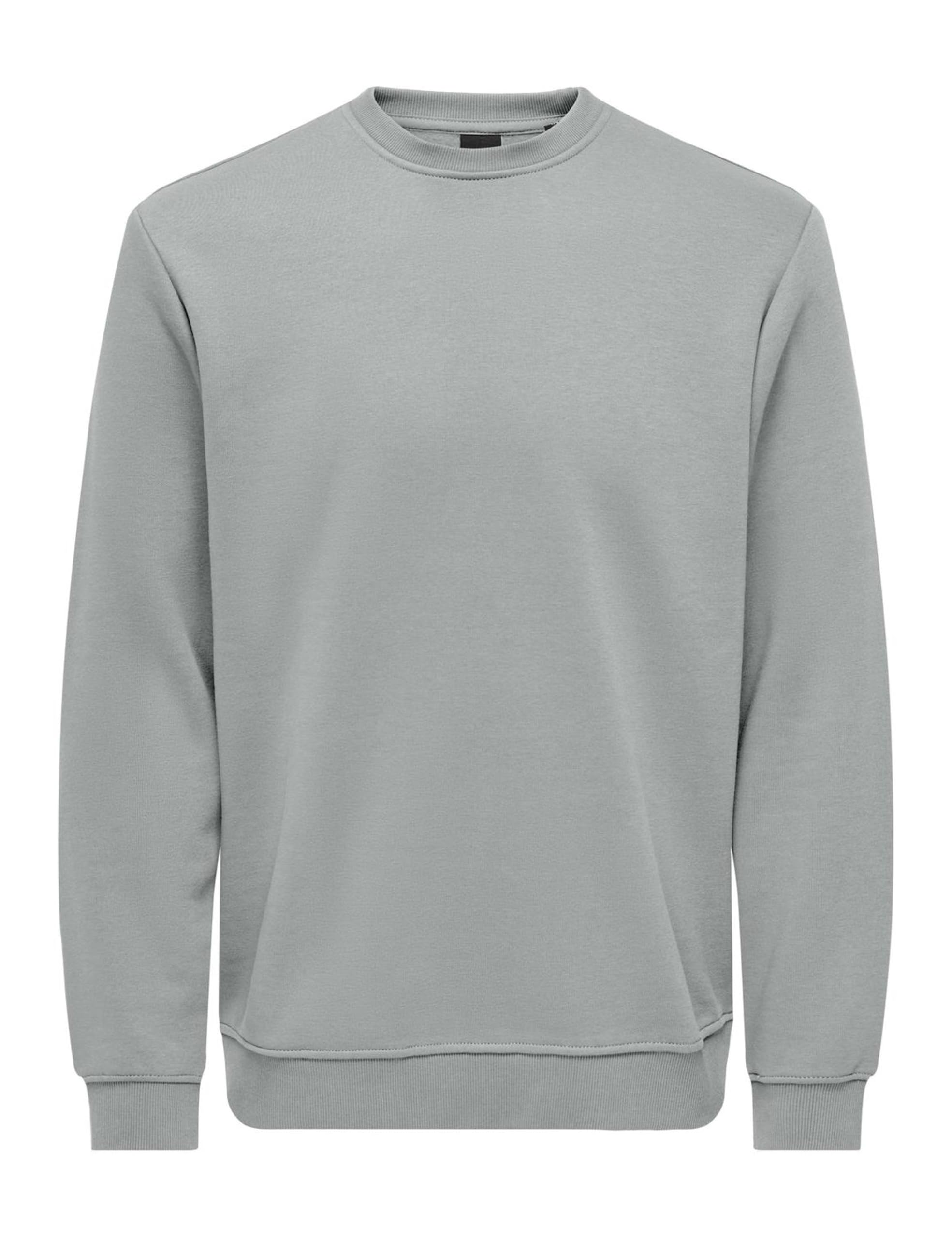 ONLY & SONS Onsconnor Reg Crew Neck Sweat Noos, Mirage Gray, XL