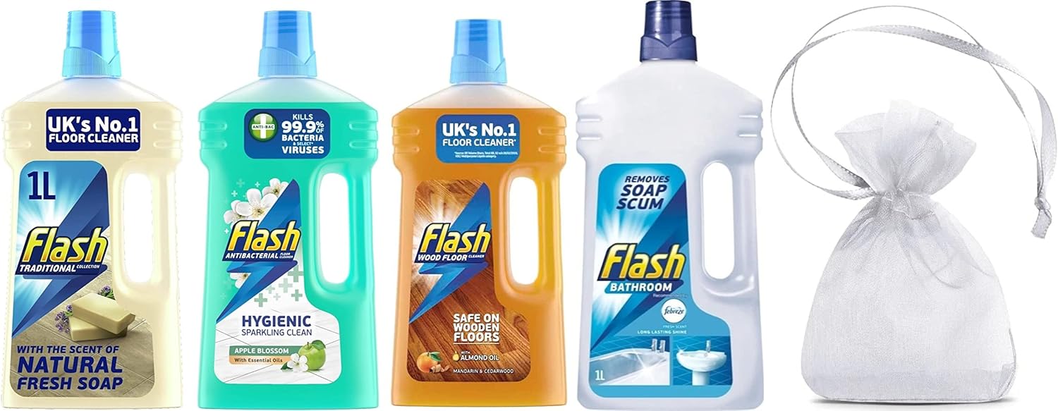 Flash Floor & All Purpose Cleaner Bundle Cleaner with Natural French