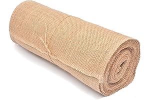 10-Yard Natural Burlap Fabric Roll for Crafts and Decor