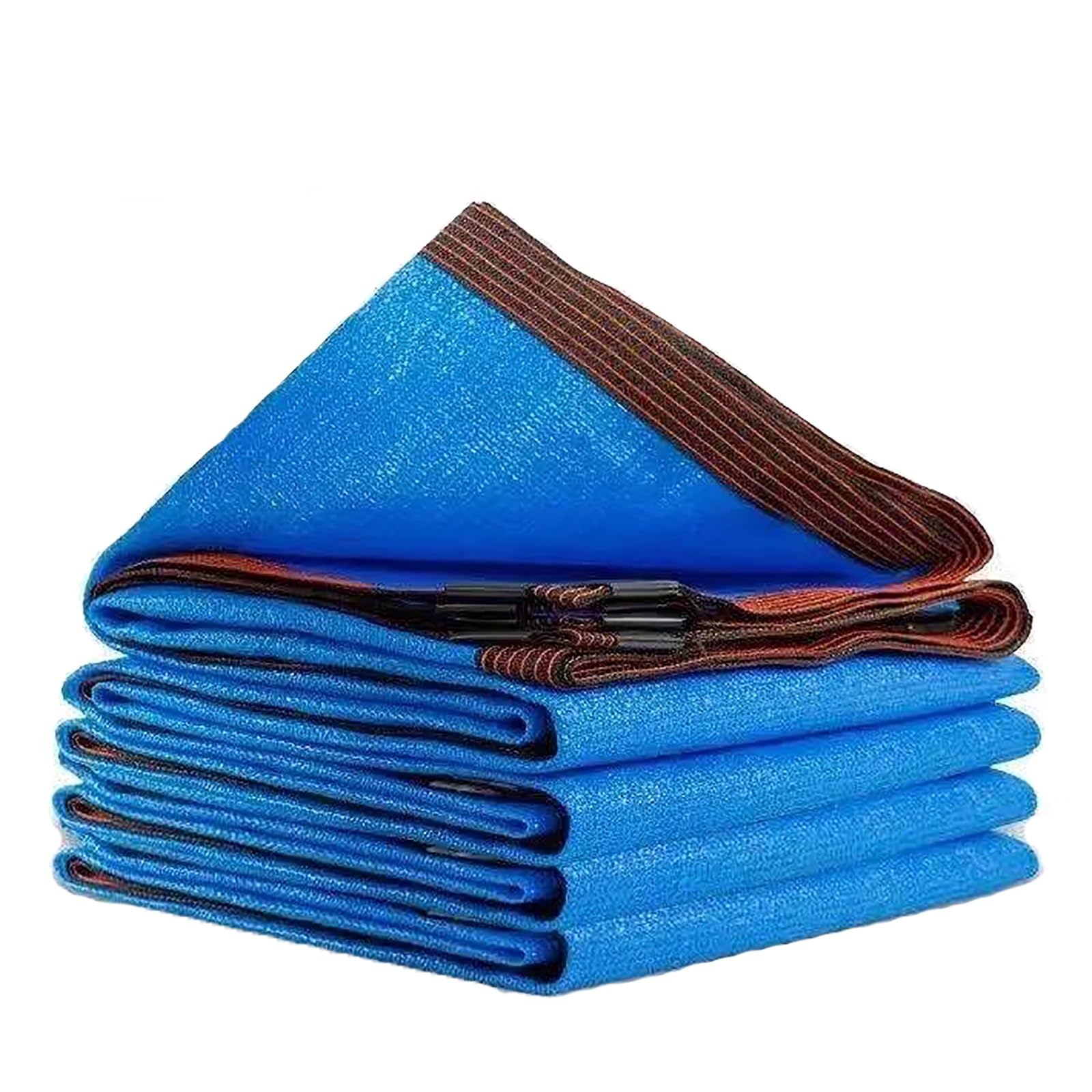 Filet d'ombrage bleu anti-UV 2x12 m : bâche en maille durable avec œillets de serre