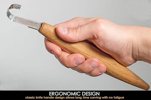 Miniatura 6 de BeaverCraft Hacha tallada forjada a mano con funda AX1 Cuchara de gancho para tallar, SK5s, cuchillo Sloyd C4s