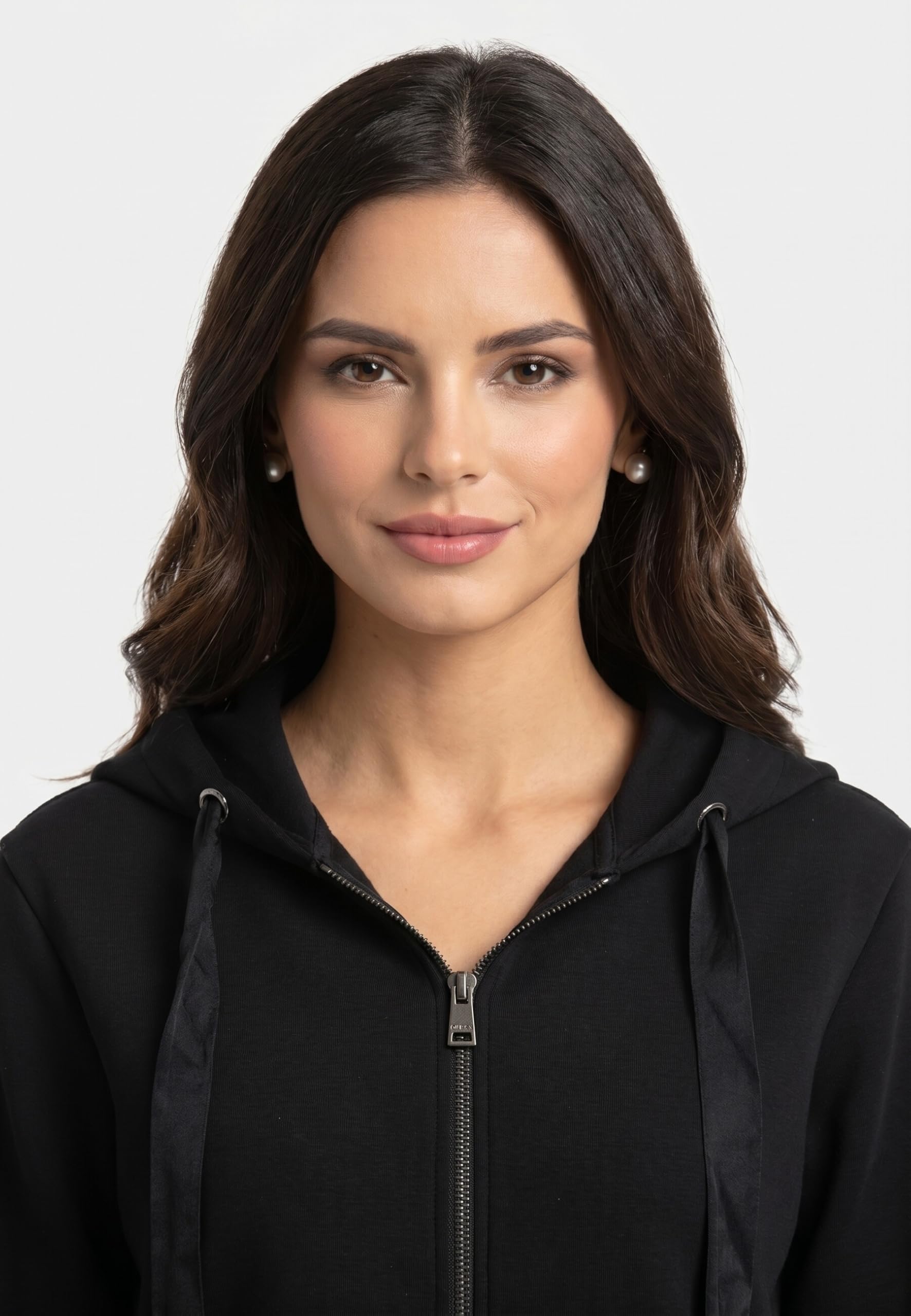 GUESS Felpa Jeans New Hooded Scuba jblk