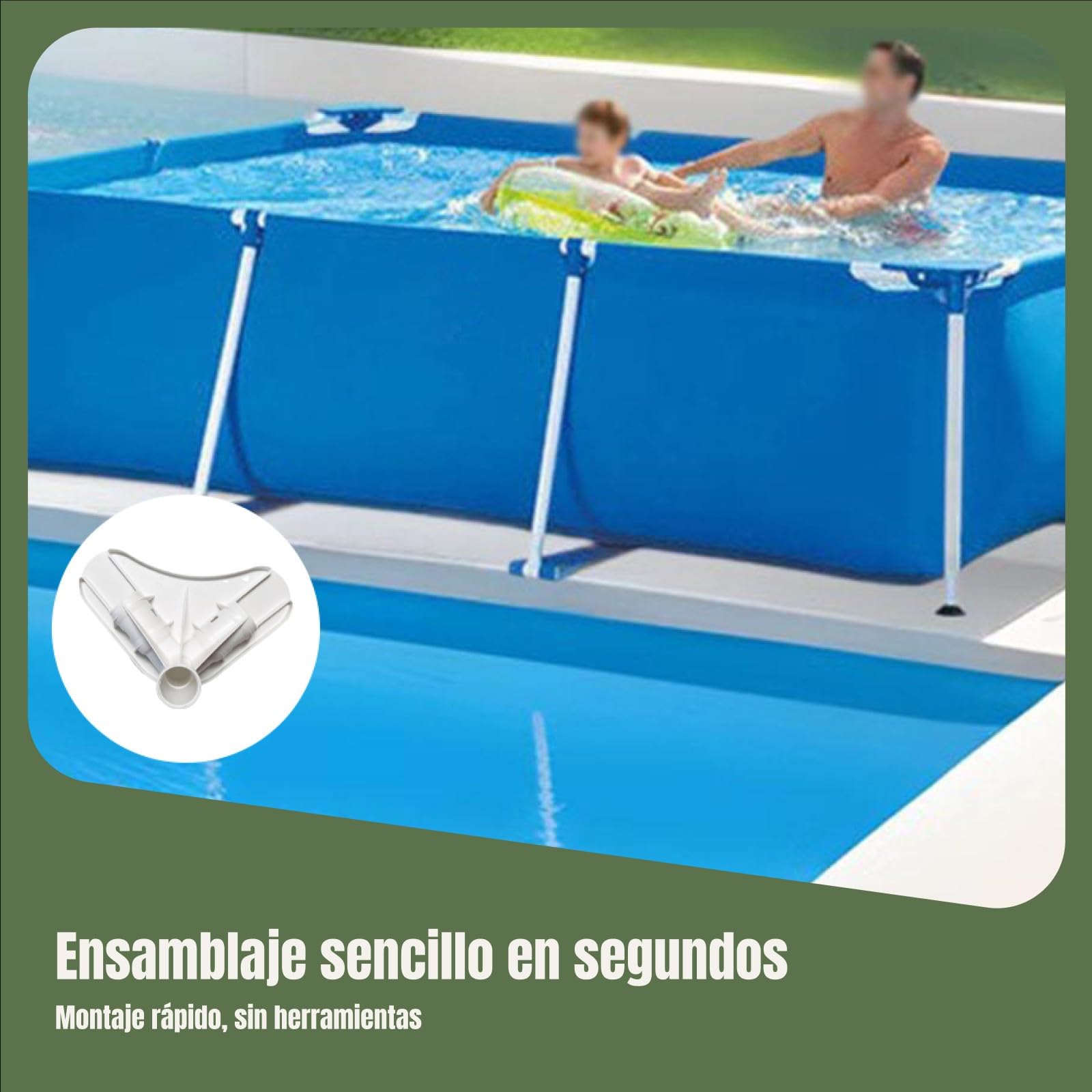 Marco de Soporte de Esquina de Reemplazo de Hardware de Junta de Esquina Accesorios para Piscinas