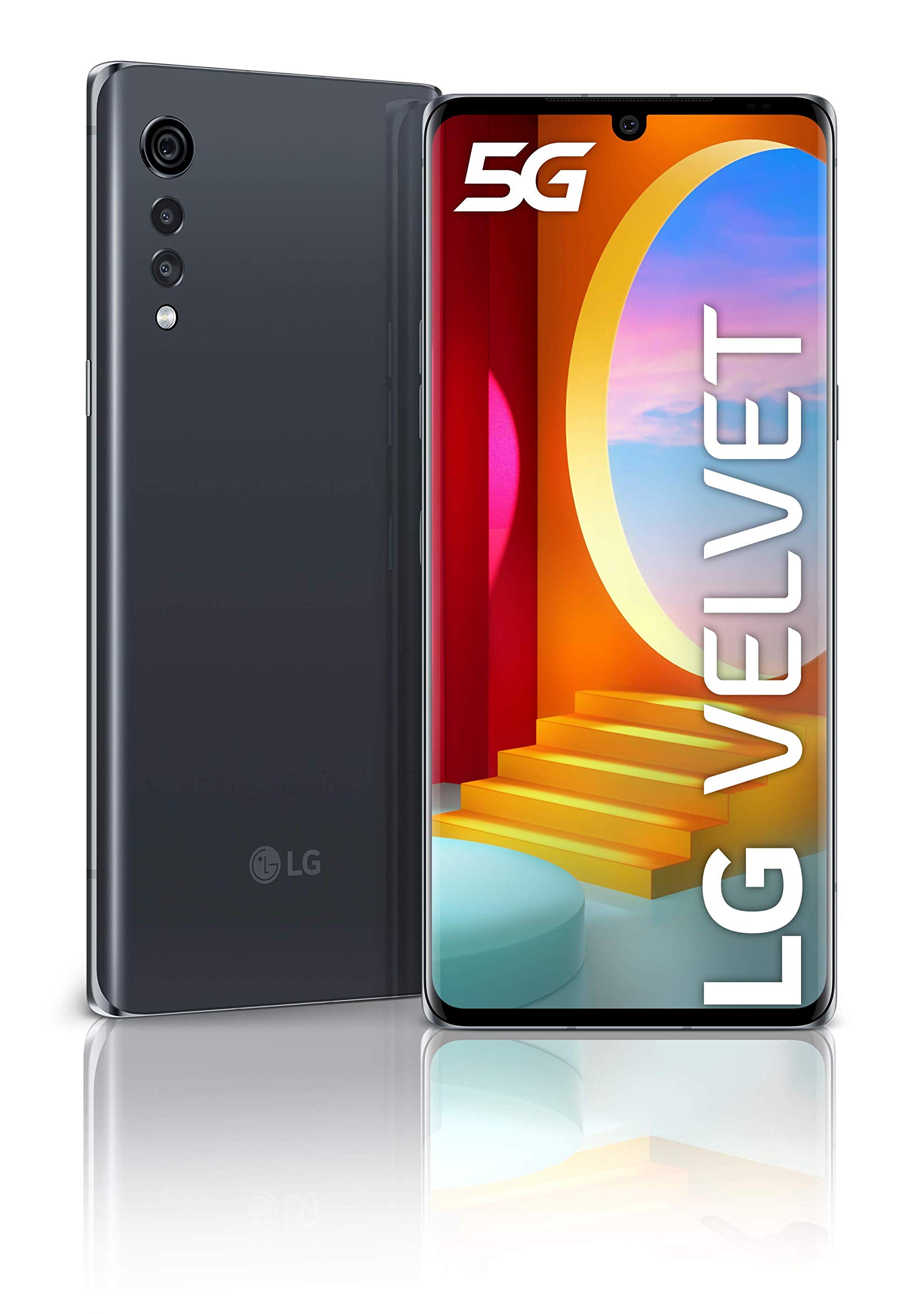 LG Velvet 5G Smartphone 128GB 6GB Dual SIM Aurora Grey : Amazon