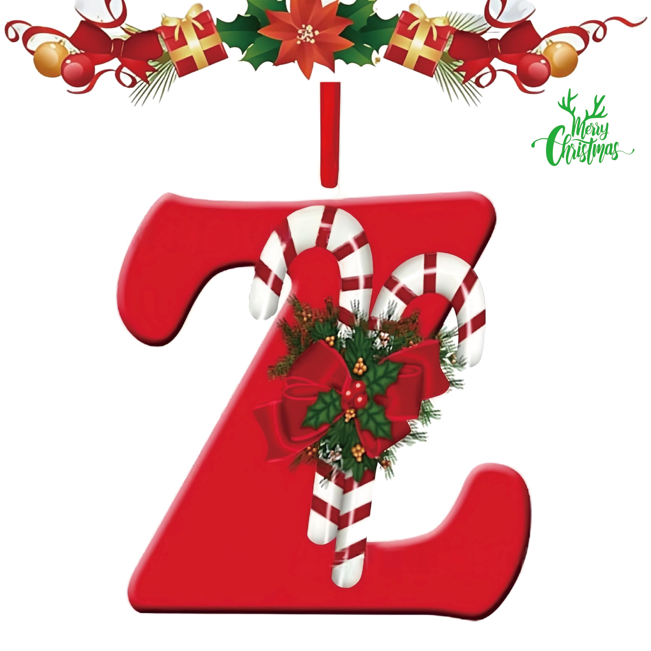 Zhihehui Letters-Z Letter Hanging Christmas Tree Decoration Is A Must-Have For Personalized Diy Christmas Decoration. It Is Sturdy, Not Easily Damaged Or Deformed, And Can Be Used Both Indoors And Outdoors (Letters-Z)