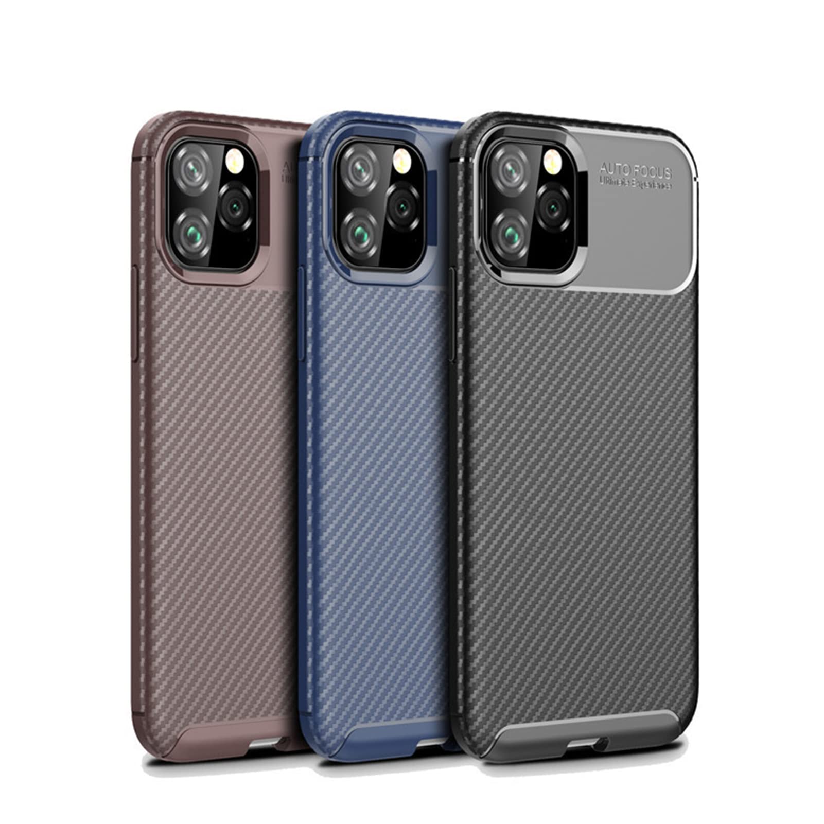 Hülle für iPhone 14/14 Pro/14 Plus/14 Pro Max,Kohlefaser Textur Premium Soft TPU Kratzfeste Stoßfeste Weiche Silikon Schutzhülle Case,Schwarz,14 6.1''