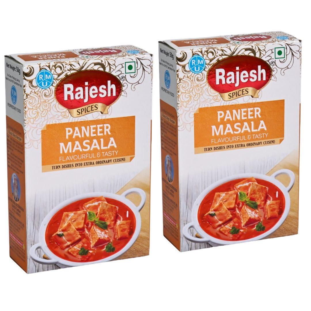 Rajesh Paneer Masala Spices with Natural Ingredients and Easy to cook - 50 grams in Each pack (Pack of 2) (B0CKVRP3WN) Amazon Price History, Amazon Price Tracker