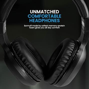 IDANCE Wireless Rechargeable Over-Ear Bluetooth Headphones - Aux Plug Support, Easy Quick Device Pairing, Micro USB Charging, Lithium Battery Lasting Up to 30 Hours of Playback MS1811