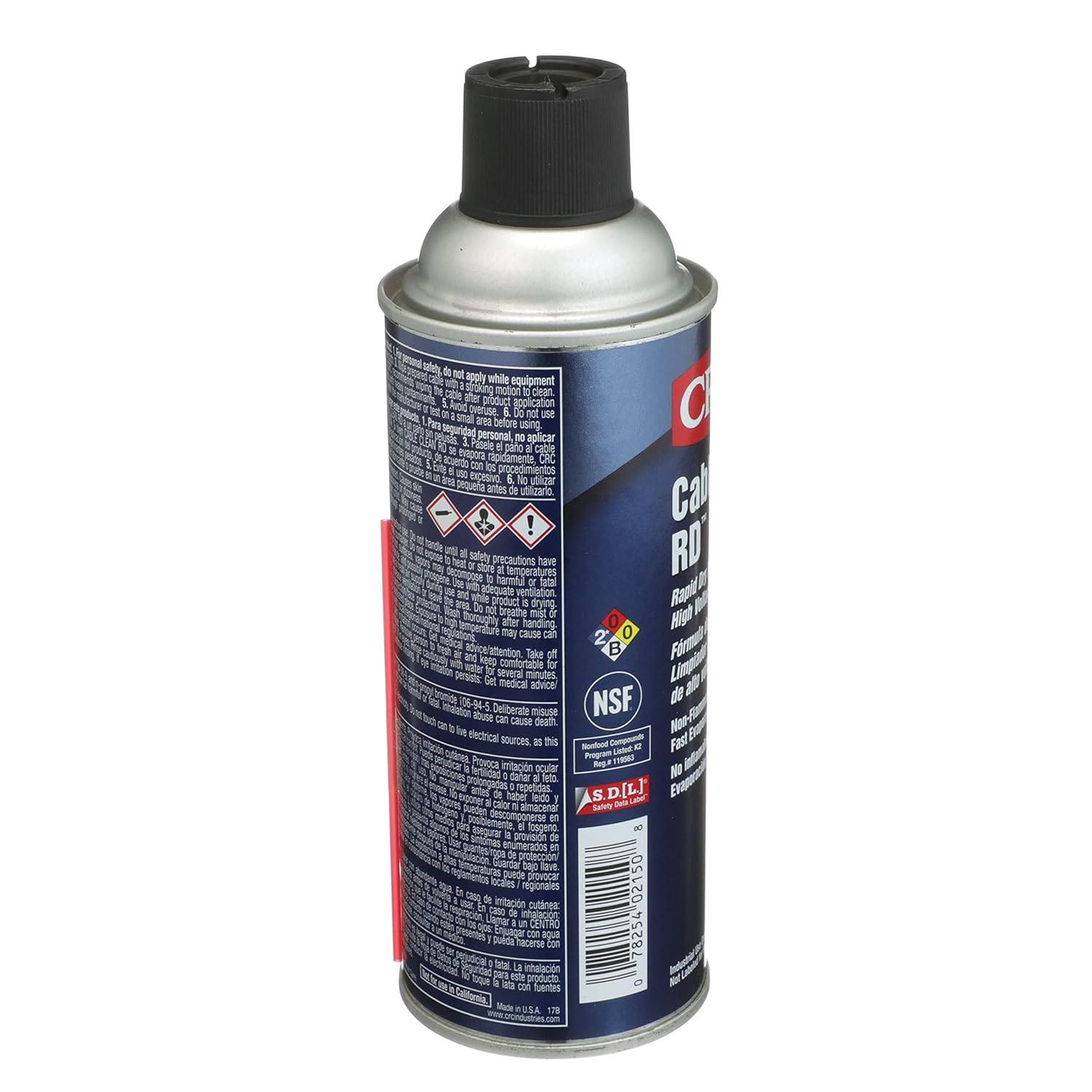 CRC Cable Clean RD High Voltage Cleaner 02150 – 16 Wt Oz., Aerosol Cleaner for Cable Splicing and Terminating
