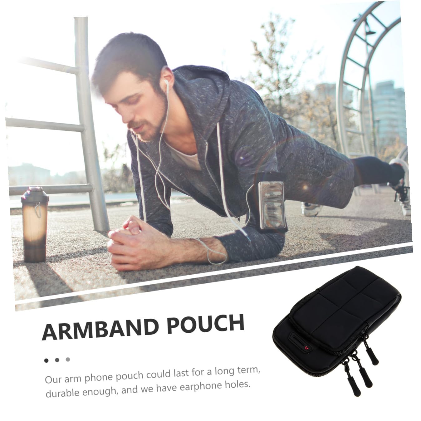 Housoutil Lot De 3 Brassards pour Téléphone Portable Pochette De Rangement Confortable pour Lentraînement