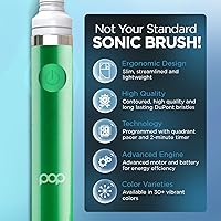 Vista 19 de Cepillo de dientes eléctrico Pop Sonic (plata metálica) – Cepillos de dientes de viaje con batería AAA Cepillos de dientes eléctricos para niños