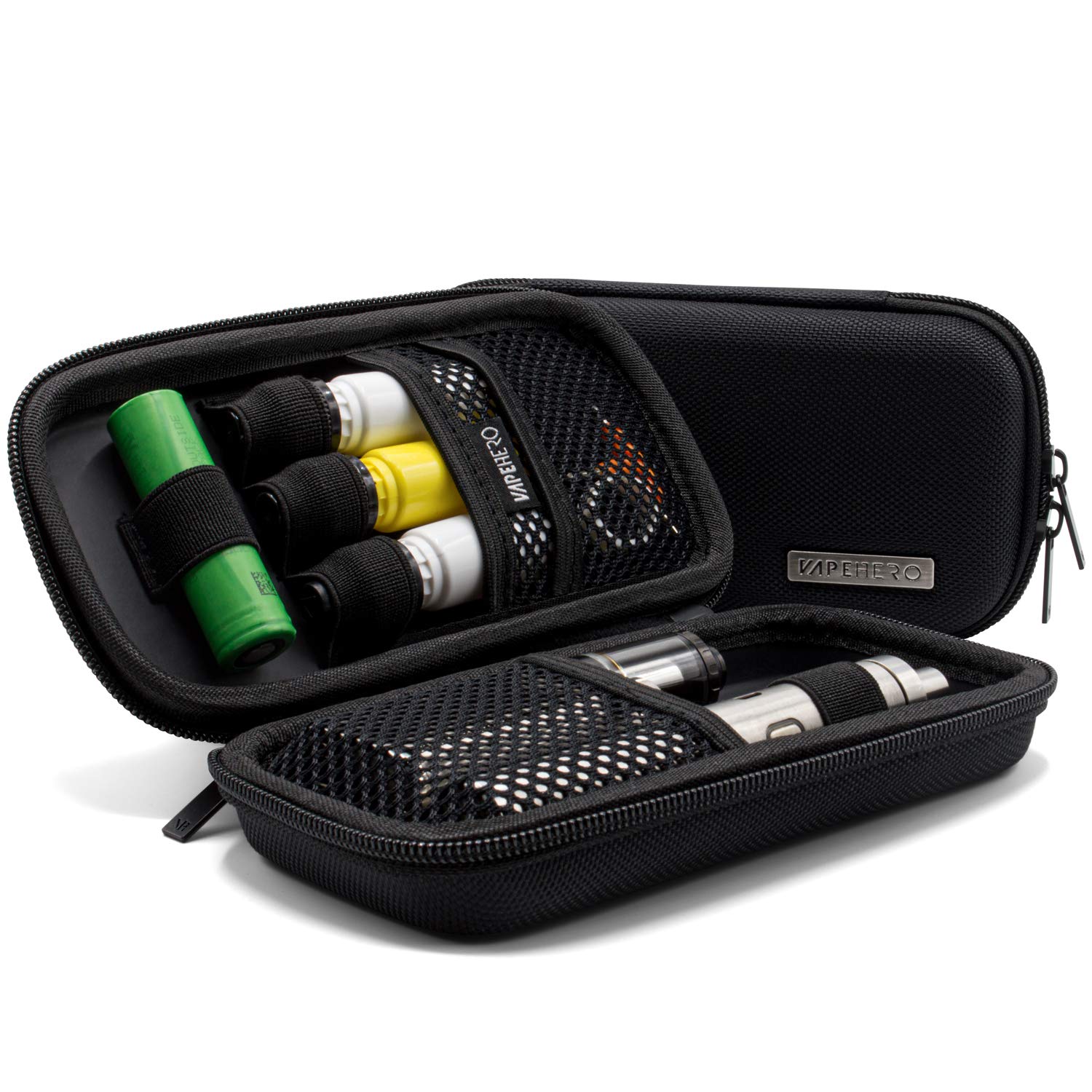 e zigarette etui VapeHero® E-Zigarette Tasche | Dampfer-Etui für Liquid und Zubehör | Extra  Strap für 18650 Batterie und Liquid