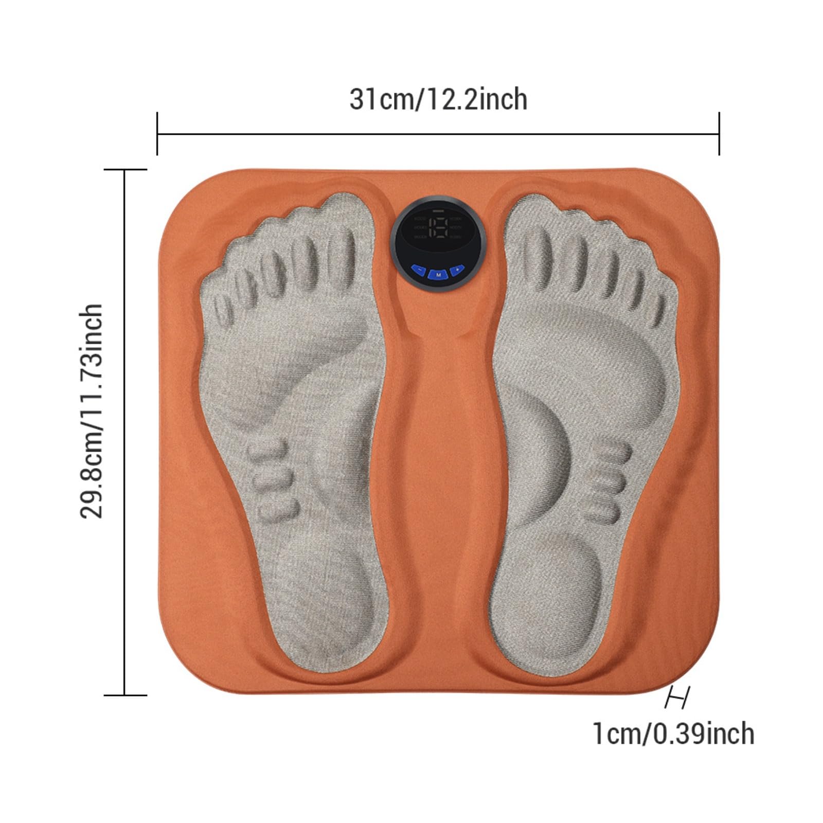 Orthoback ReNerv 3D EMS Fußmassagegerät mit Wärmefunktion (1 pcs) | EMS-Impulse lindert Nervenschmerzen, Heizfunktion, verstellbare Stufen, hautfreundlich, kompakt für Zuhause