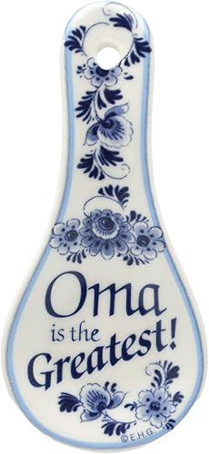 Essence of Europe Gifts Oma is the Greatest Mini Spoon Rest Magnet de cerámica