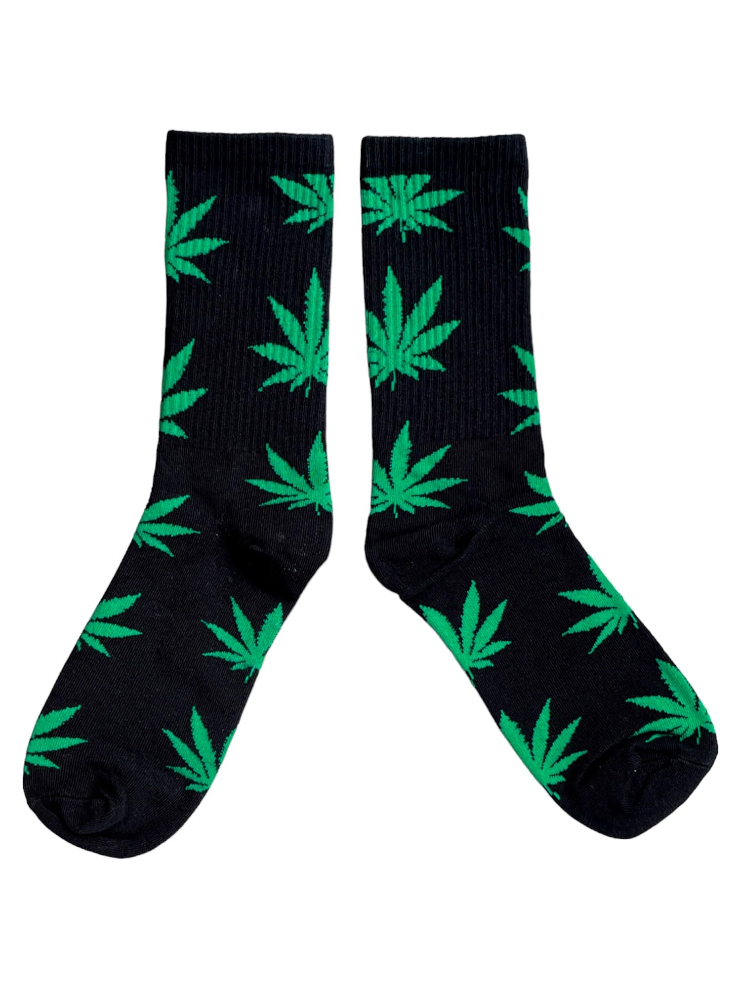 Sock Shack Women's Black Hemp Leaf Weed Pot Whacky Gardener Socks One Pair Multicolour 4-8 Uk / 37-42 Eur/ 6-10 Us