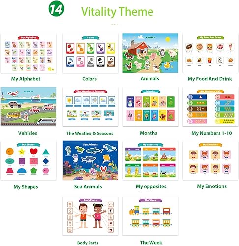 Miniatura 4 de Mis juguetes preescolares, regalo para niños y niñas pequeños, reutilizable, impermeable, libro ocupado, libro silencioso, tablero de actividades,