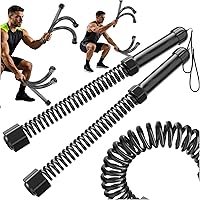 Portable Ropeless Battle Ropes for Home Gym - Cordless Weighted Workout Rope for HIIT Strength Training Men Women