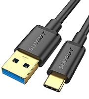 Vista 1 de SUNGUY Cable USB C Android Auto de 0.5 pies/6 pulgadas, 10 Gbps USB C 3.1 Gen 2 Transferencia de datos, cable USB A a USB C CarPlay de carga rápida