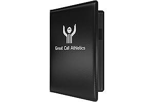 Professional Game Card Holder with Natural Leather Cover for Football Lacrosse Baseball Umpires