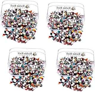 SSKR Multicolor Bindi Simple Daily use Forehead Bindi for Women - Pack of 6 Boxes (Bindi Size : 2 mm)