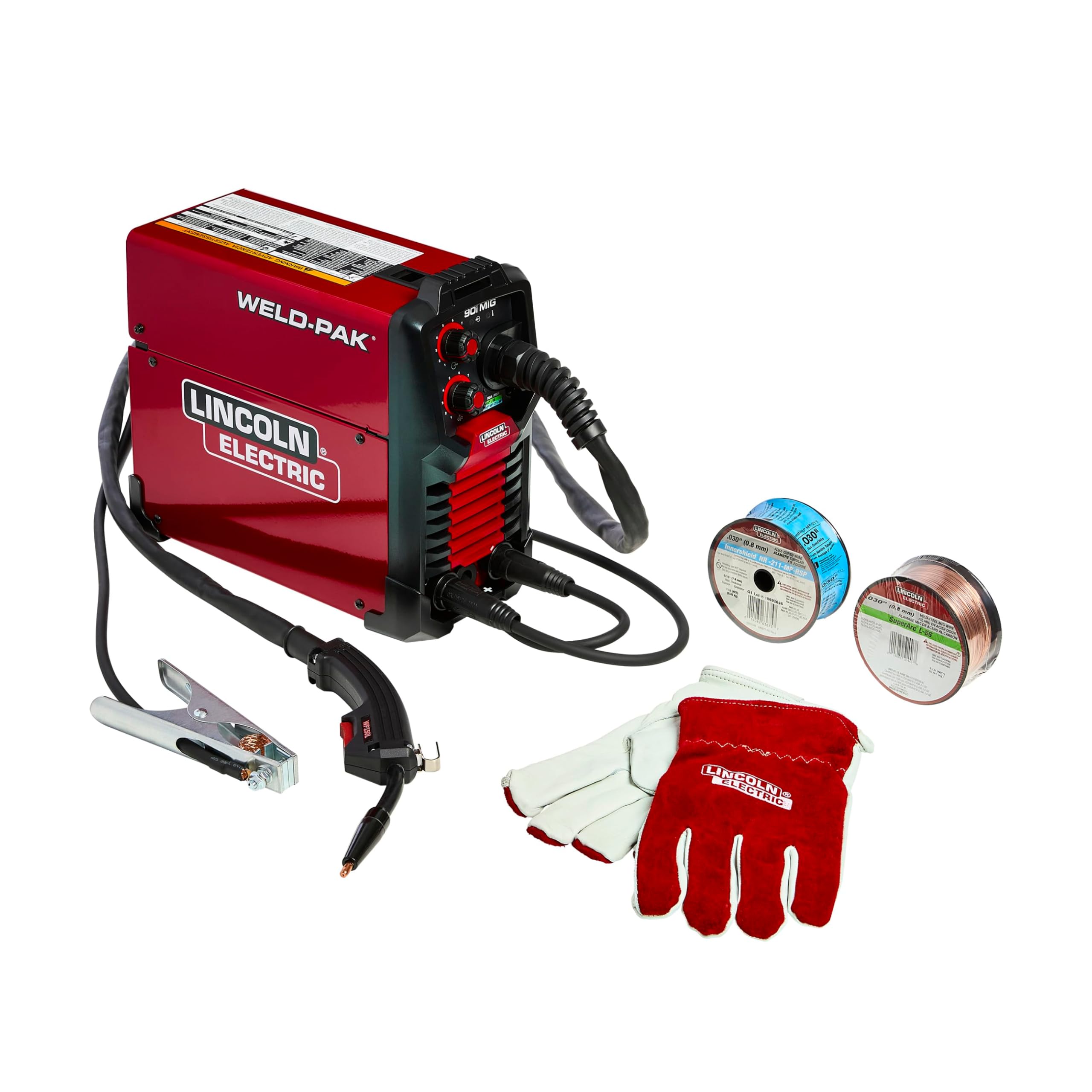 Lincoln Electric 90i FC Flux Core Wire Feed Weld-PAK Welder, 120V Welding Machine, Portable w/Shoulder Strap, Protective Metal Case, Best for Small Jobs, K5255-1 — Amazon image 16