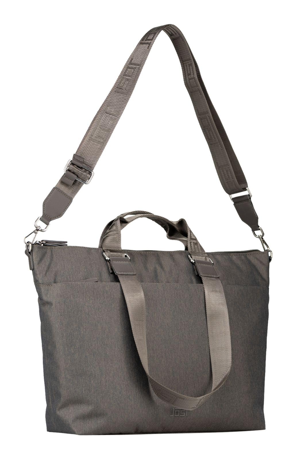 Jost maletín bolso shopper con compartimento para portátil Bergen Business Shopper Taupe marrón topo