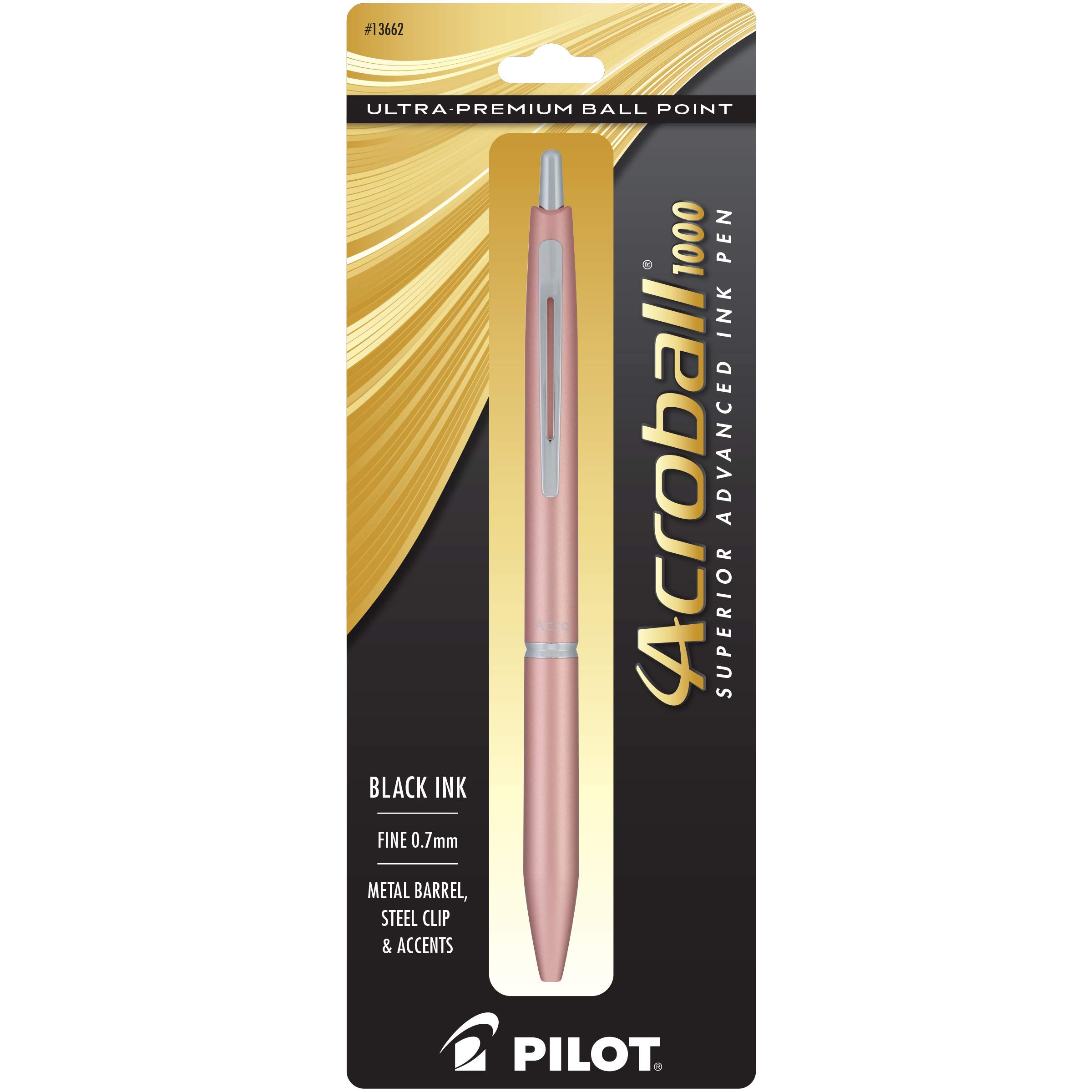 Bolígrafo Pilot Acroball rosa, el accesorio perfecto de 0,7 mm para tu agenda 8