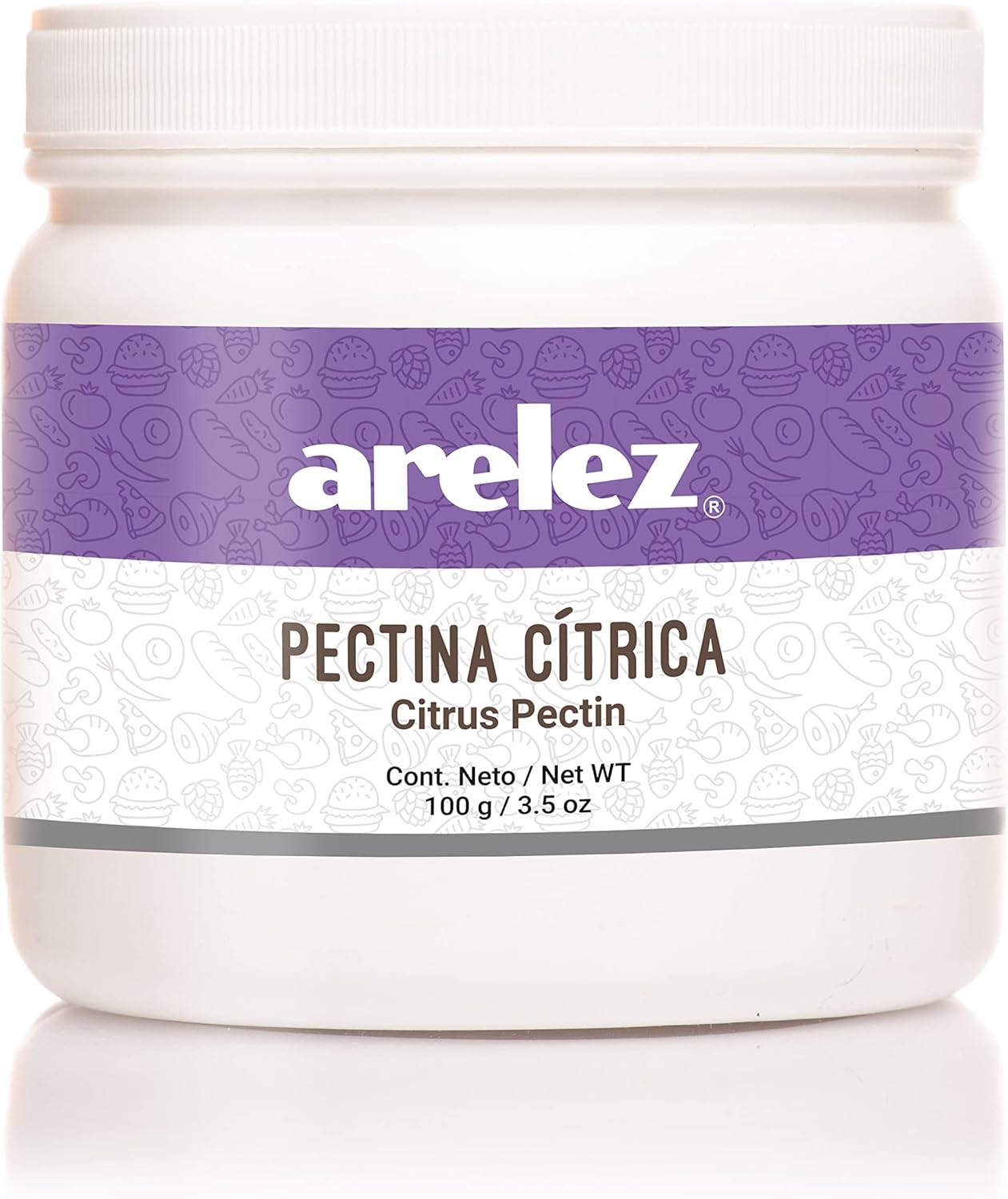 Pectina Cítrica en Polvo frasco 100 gramos Arelez