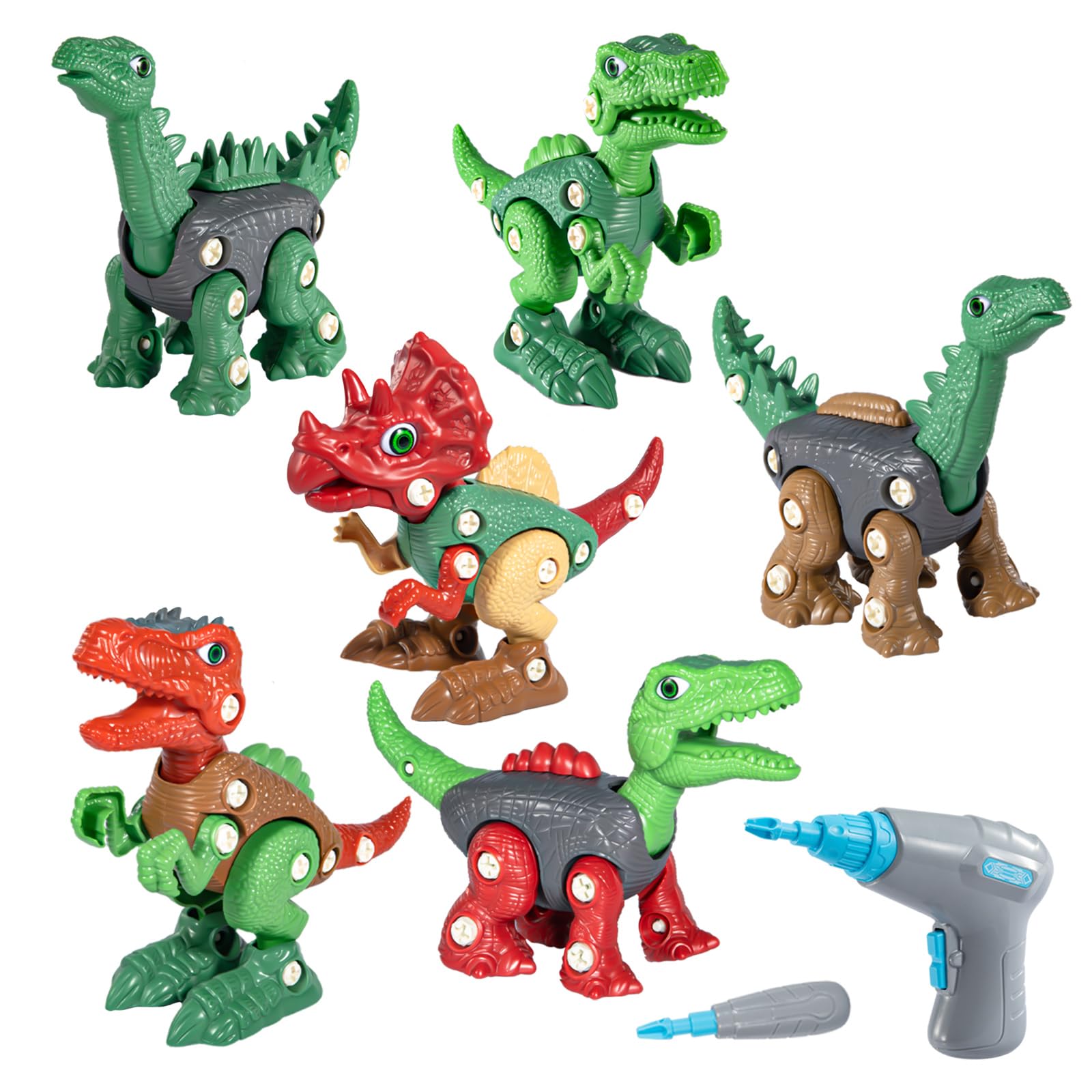 Amazon | 分解恐竜おもちゃ 3~14歳のお子様向け 教育的建設 組み立て